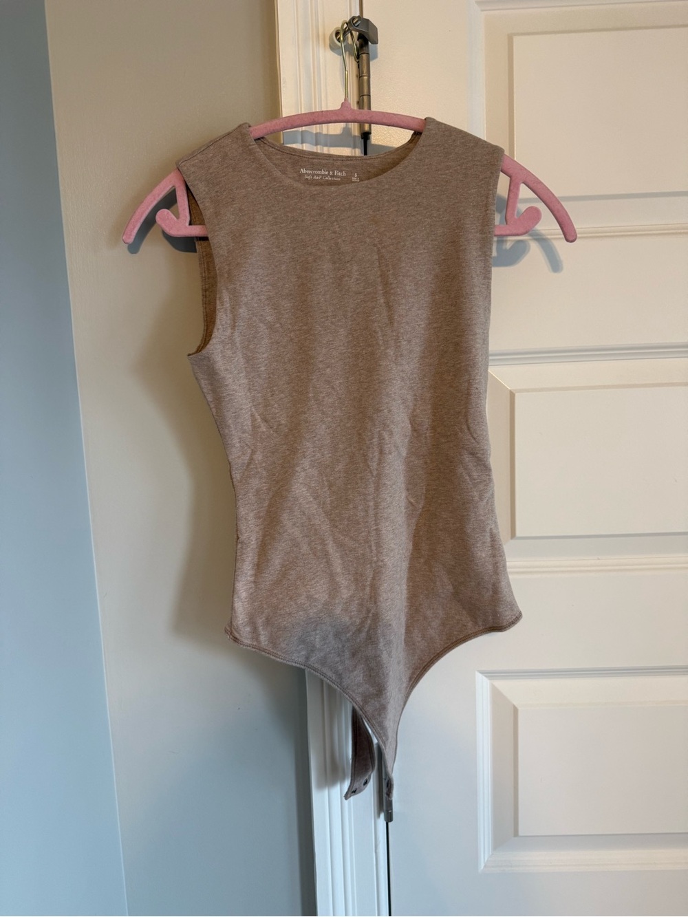 Sleeveless Taupe Bodysuit Top - Abercrombie nwt